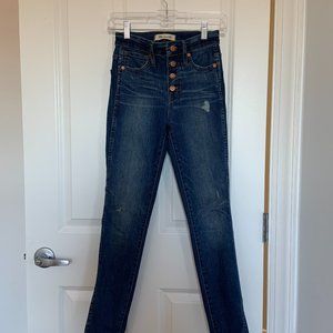 10" High-Rise Skinny Jeans: Drop-Hem Edition